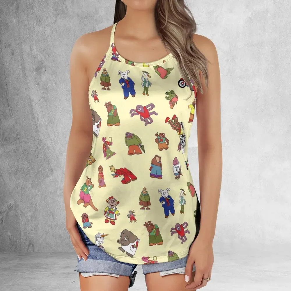 Sweet Pickles Characters Criss Cross Tank Top - 2