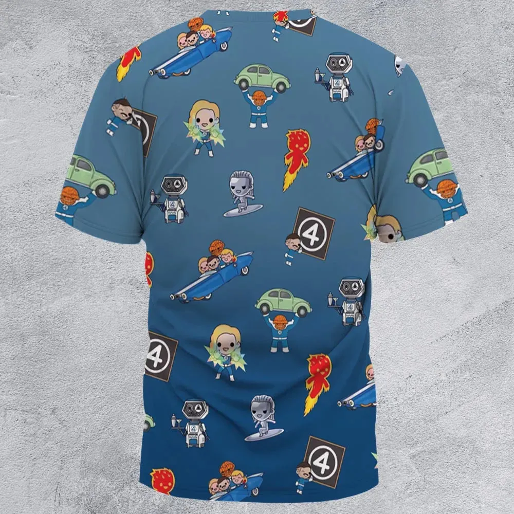 Power Up Fantastic Four All-Over Print Unisex T-Shirt - 2
