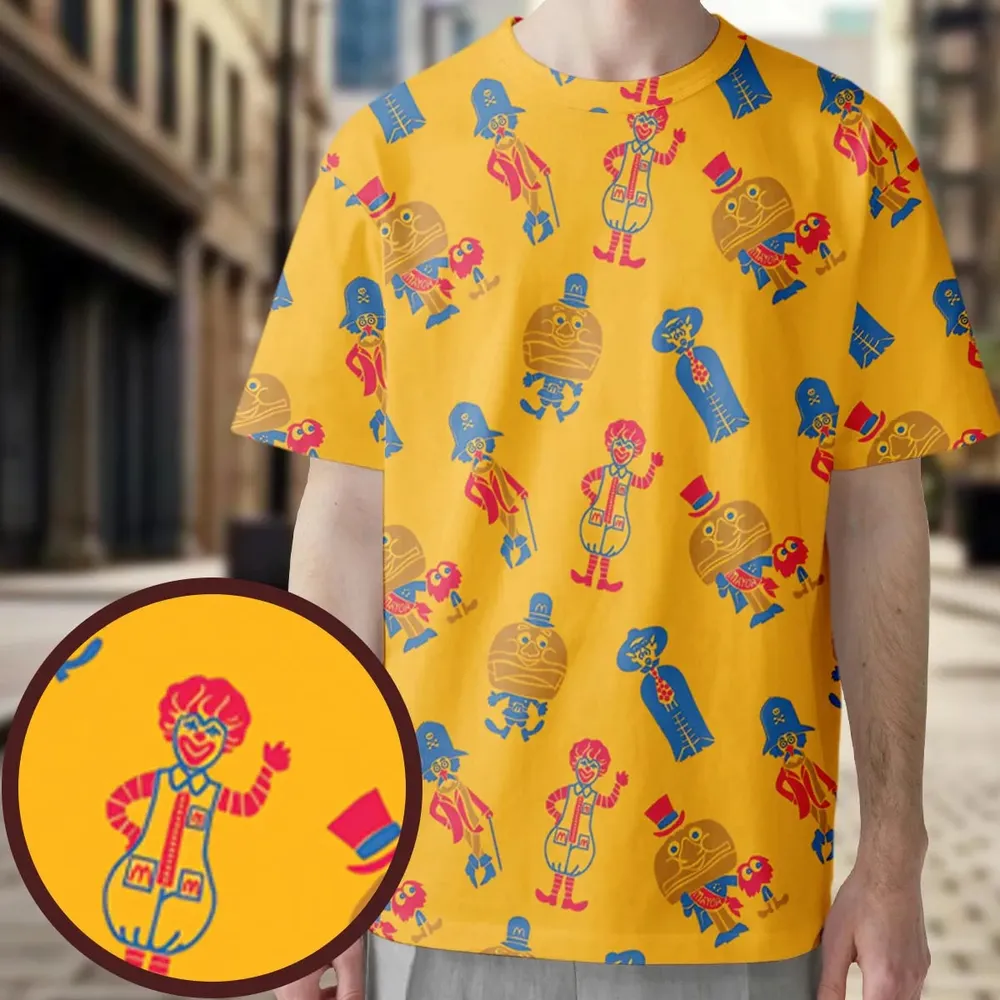 Mcdonaldland Lineup All-Over Print Unisex T-Shirt - 3