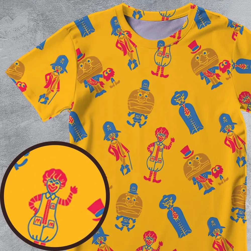 Mcdonaldland Lineup All-Over Print Unisex T-Shirt - 4