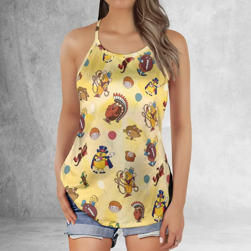 Hostess Gang Mascot Characters Criss Cross Tank Top - 2