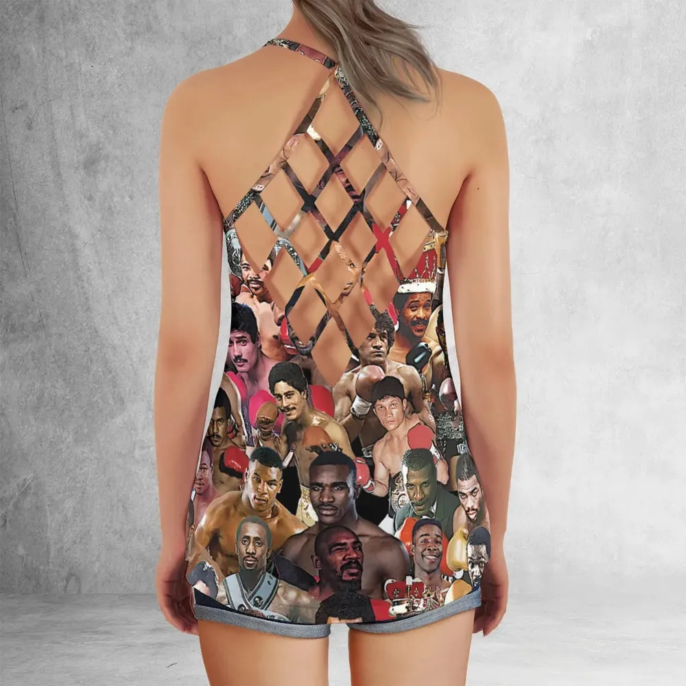 Fight Night Fit Boxing Legends Criss Cross Tank Top - 3