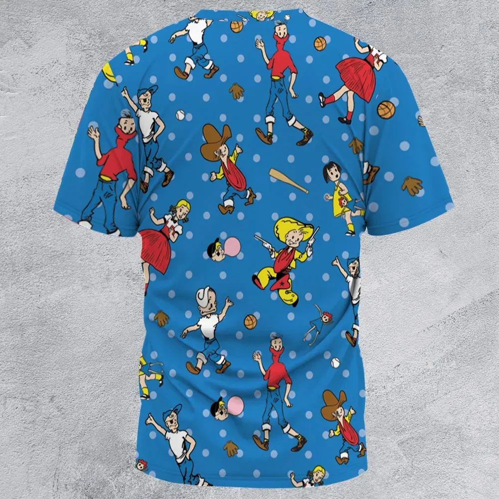 Bazooka Joe and His Friends All-Over Print Unisex T-Shirt - 2