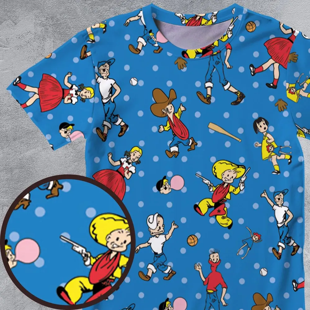 Bazooka Joe and His Friends All-Over Print Unisex T-Shirt - 4
