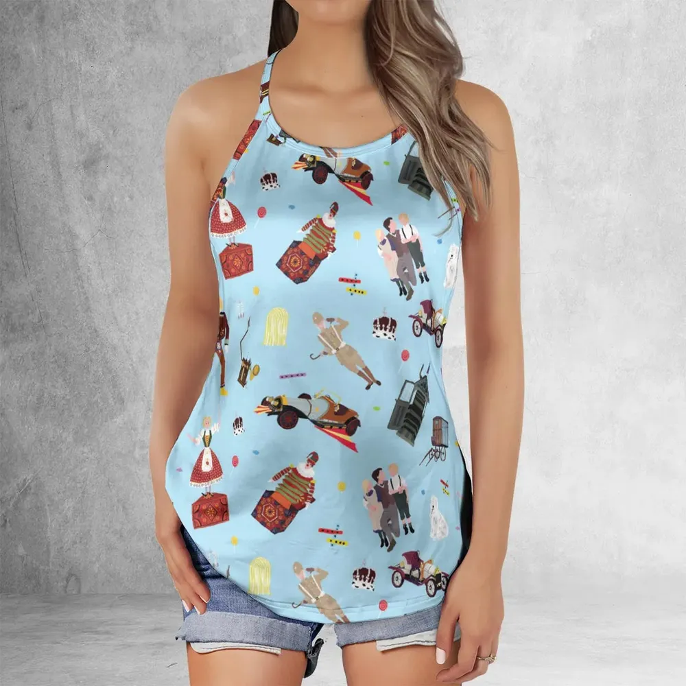 Chitty Chitty Bang Bang Patterns Criss Cross Tank Top - 2