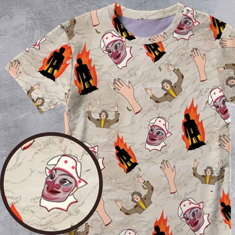 The Wicker Man Pattern All-Over Print Unisex T-Shirt - 4