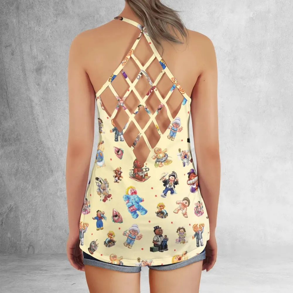 90s Garbage Pail Kids Criss Cross Tank Top - 3