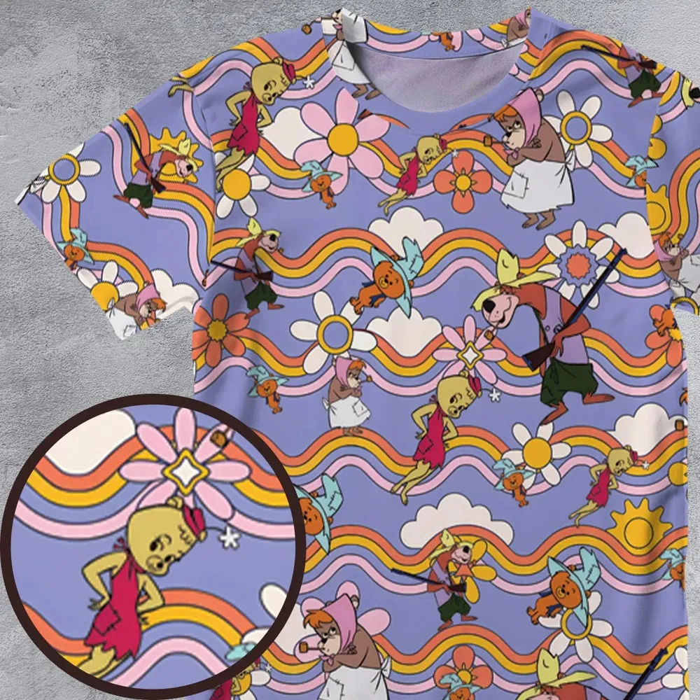 The Hillbilly Bears All-Over Print Unisex T-Shirt - 4