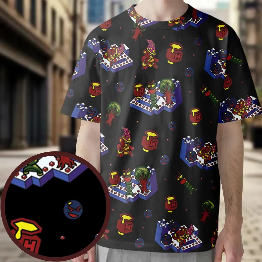 Bentley Bear Crystal Castles All-Over Print Unisex T-Shirt - 3