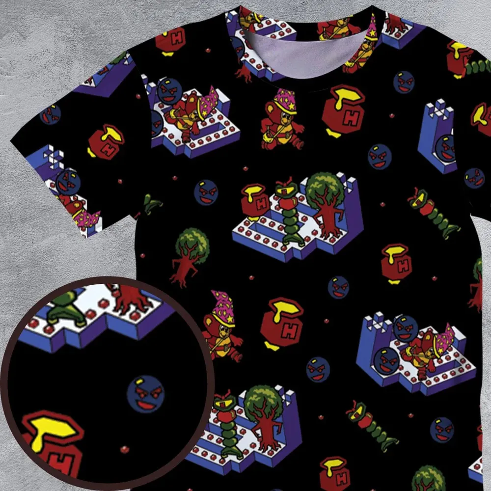 Bentley Bear Crystal Castles All-Over Print Unisex T-Shirt - 4
