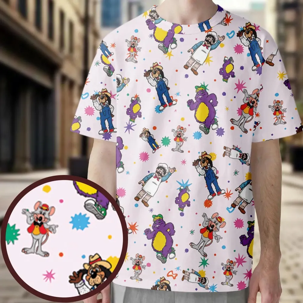 Cheezer Weezer Chuck E Cheese All-Over Print Unisex T-Shirt - 3
