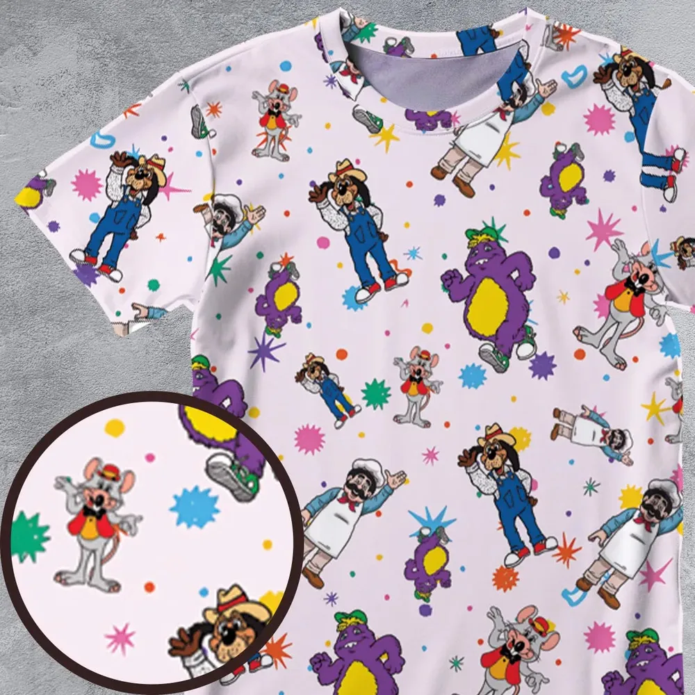 Cheezer Weezer Chuck E Cheese All-Over Print Unisex T-Shirt - 4