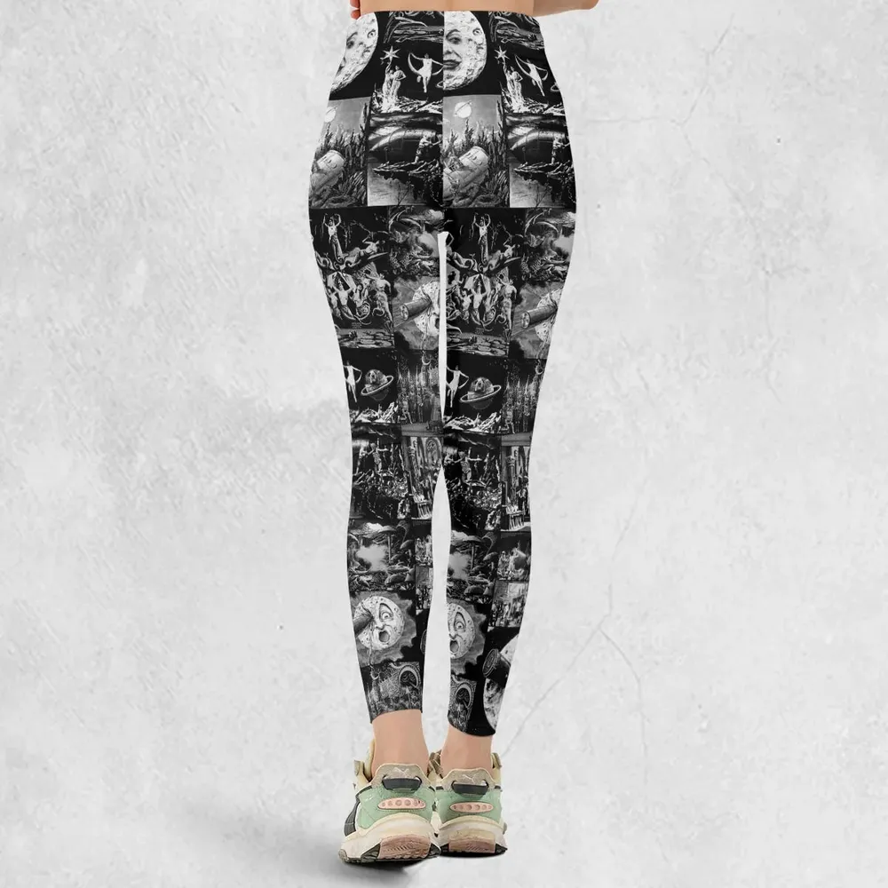 Le Voyage Dans La Lune 1902 Legging - 3