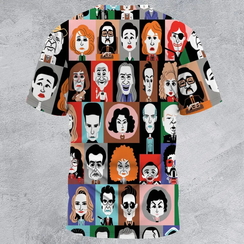 Twin Peaks Characters All-Over Print Unisex T-Shirt - 2