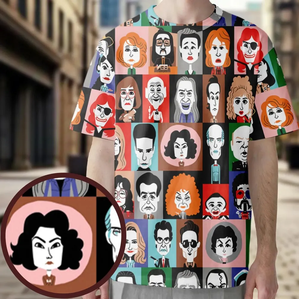 Twin Peaks Characters All-Over Print Unisex T-Shirt - 3