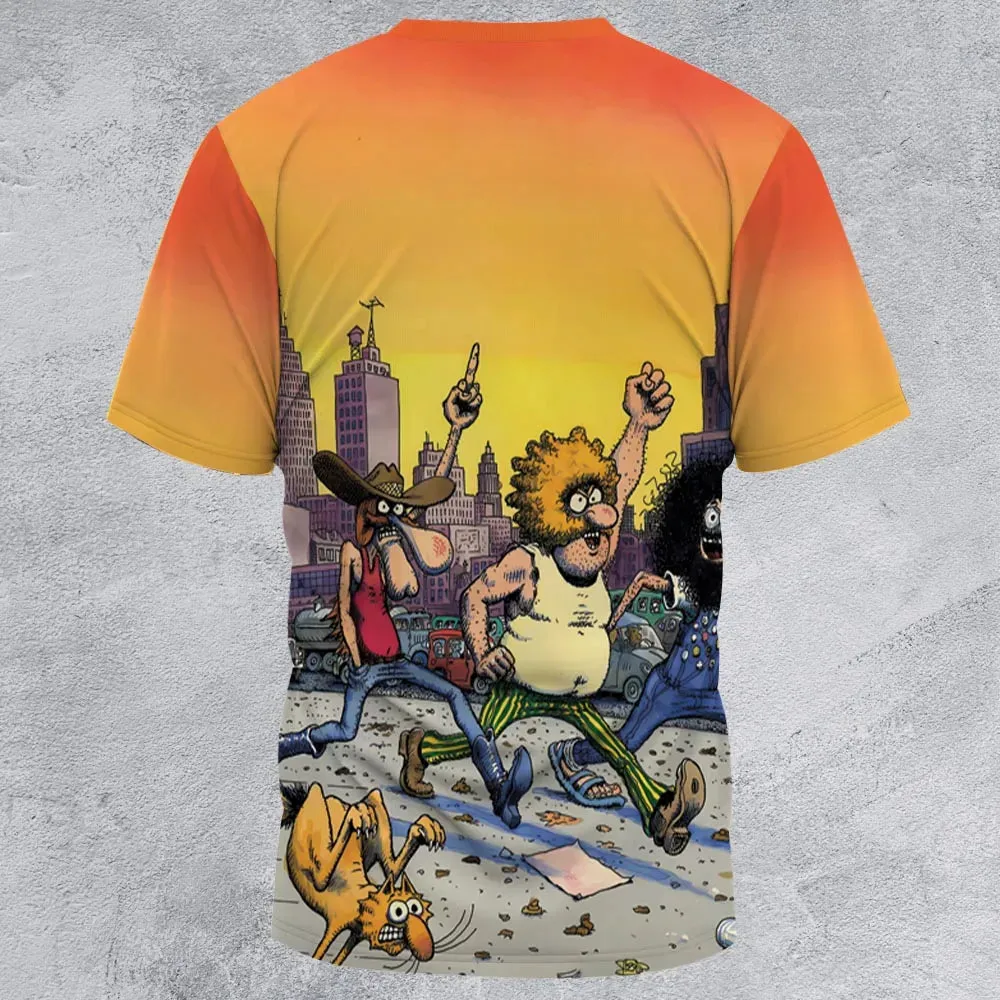 The Fabulous Furry Freak Brothers All-Over Print Unisex T-Shirt - 2