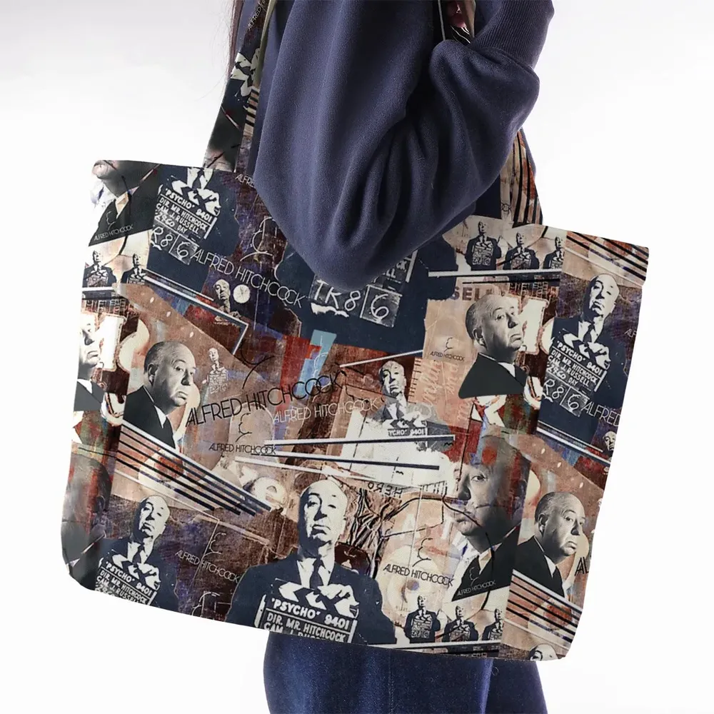 Alfred Hitchcock Aesthetic Large Tote Bag - 2