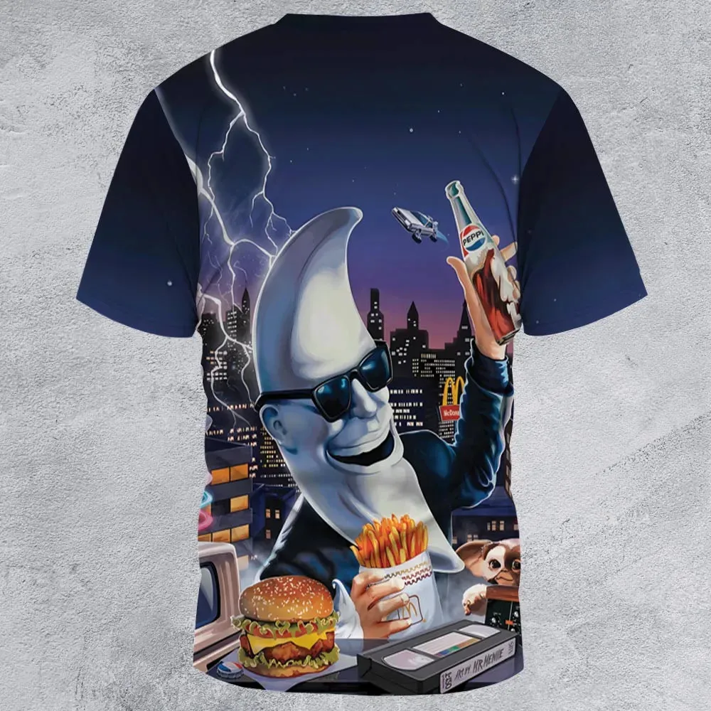 Retro Moon Mac Tonight All-Over Print Unisex T-Shirt - 2