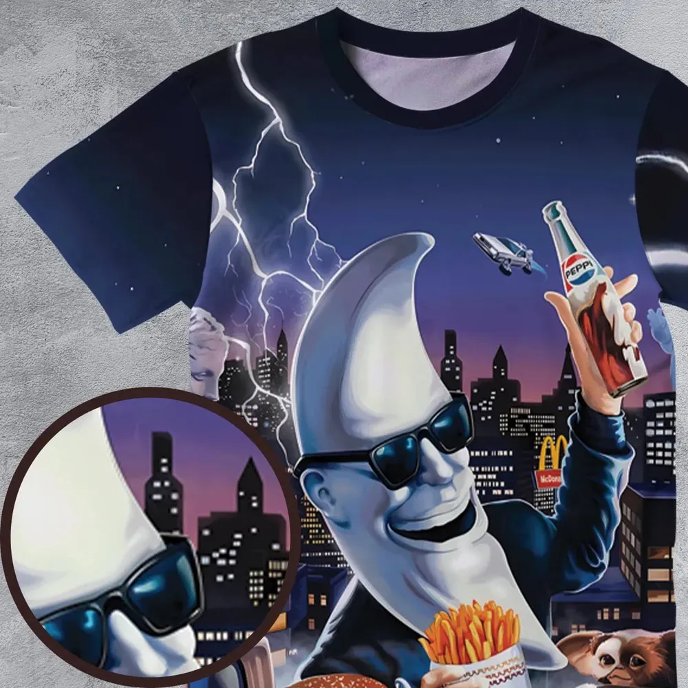 Retro Moon Mac Tonight All-Over Print Unisex T-Shirt - 4