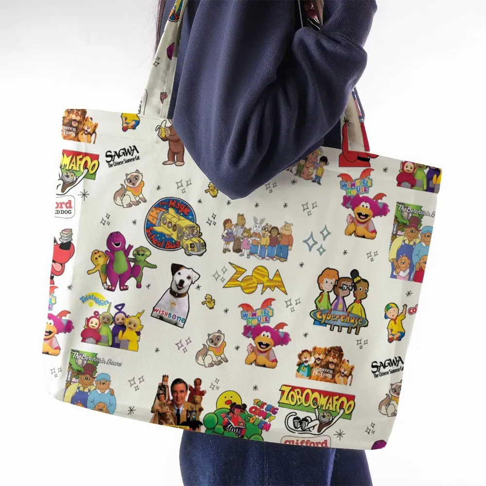 If You Were A PBS Kid Large Tote Bag - 2