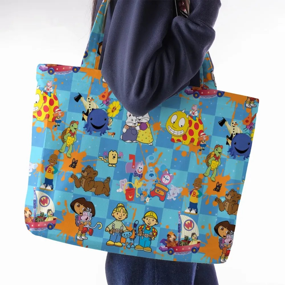 90s cartoon Nostalgic Large Tote Bag - 2