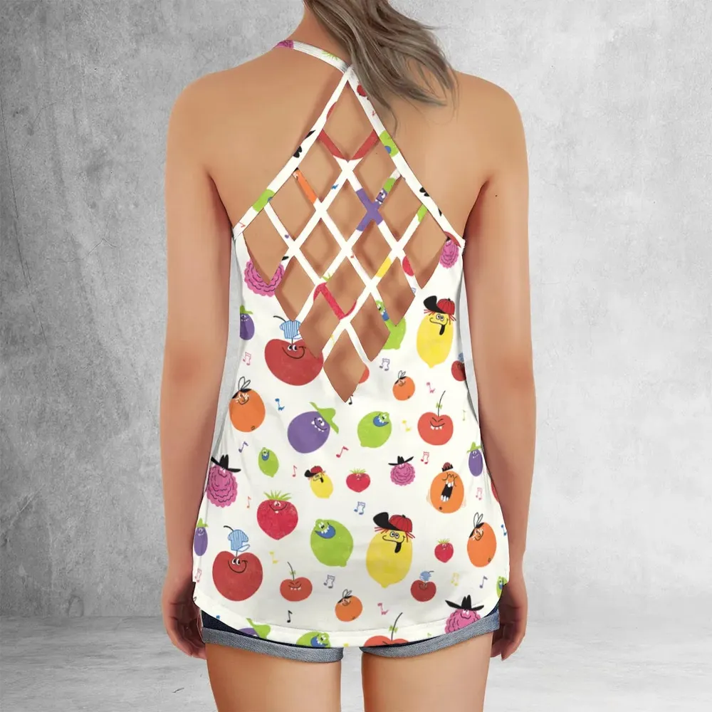 Drink Mix Pillsbury's Funny Face Criss Cross Tank Top - 3