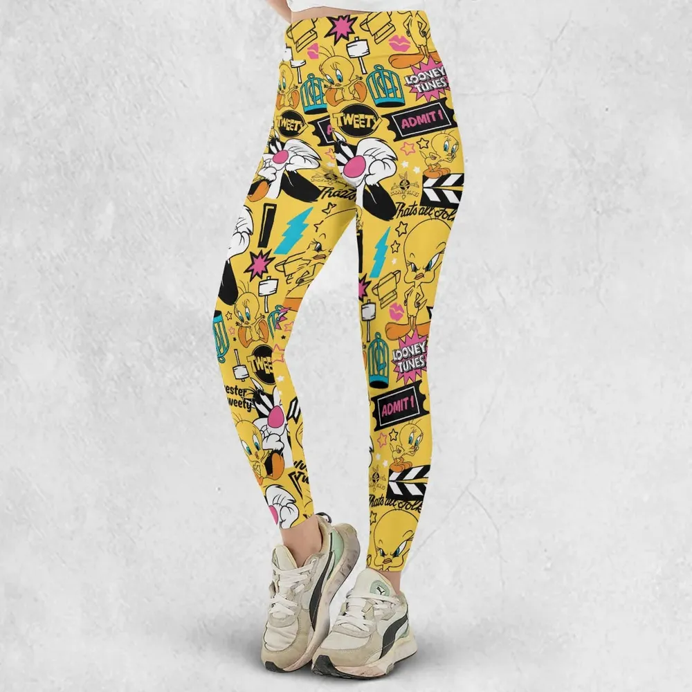 Cartoon Drip Looney Tunes Legging - 2