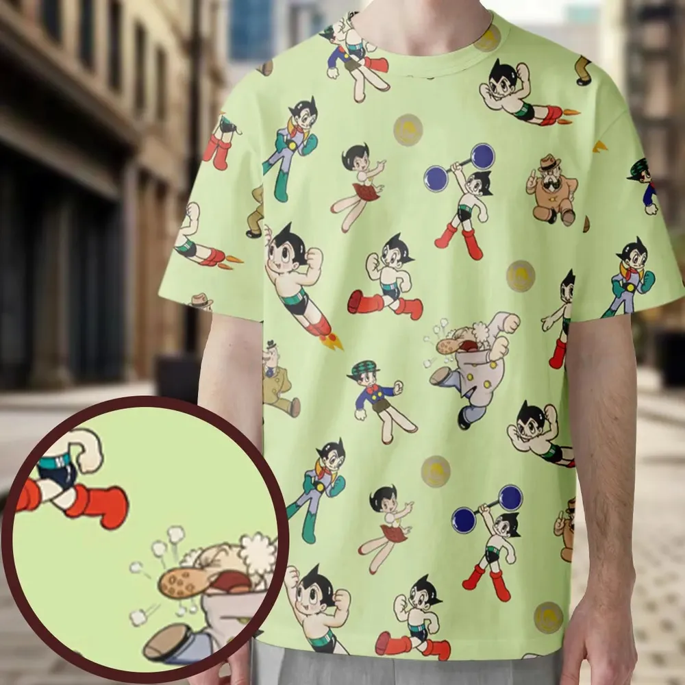 Astro Boy Characters All-Over Print Unisex T-Shirt - 3