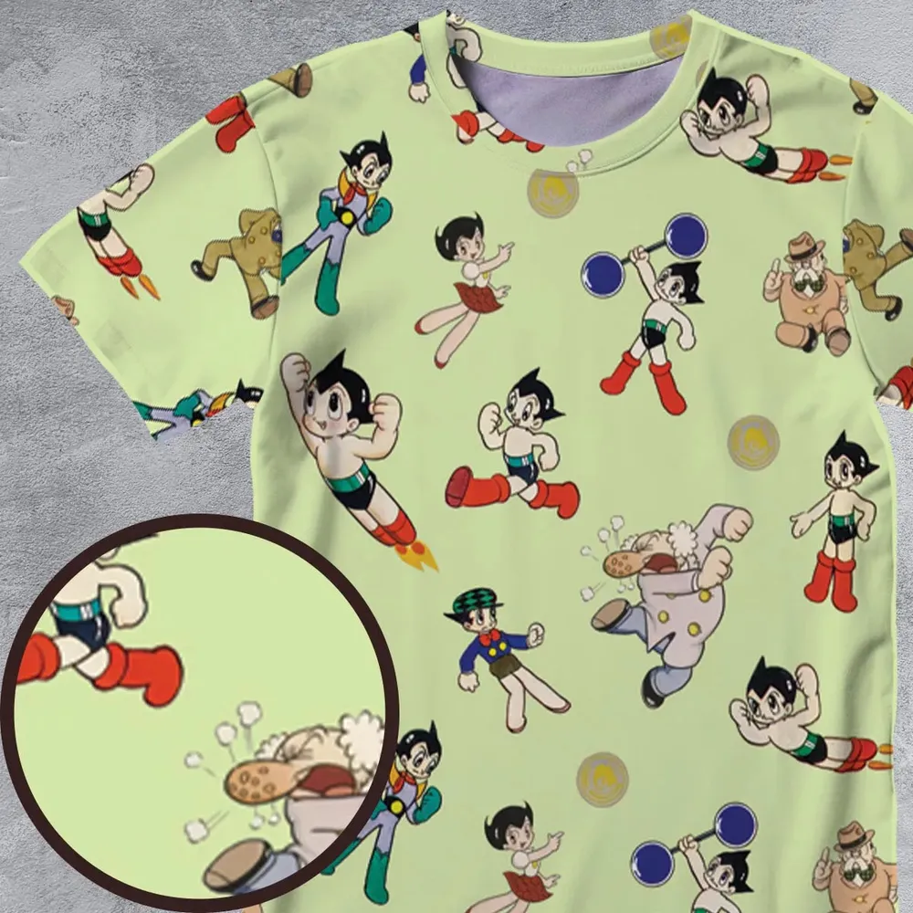 Astro Boy Characters All-Over Print Unisex T-Shirt - 4