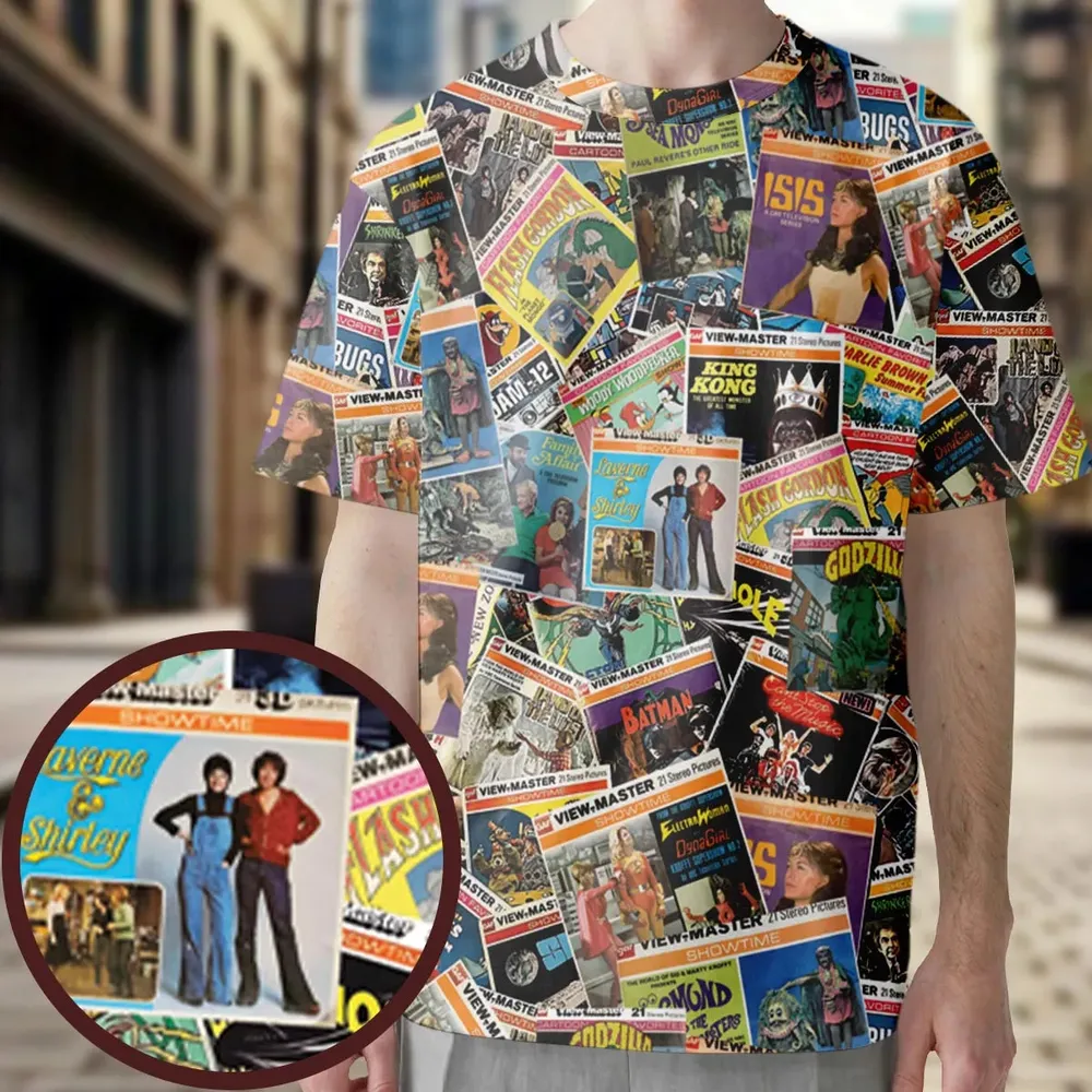View-Master Collage All-Over Print Unisex T-Shirt - 3