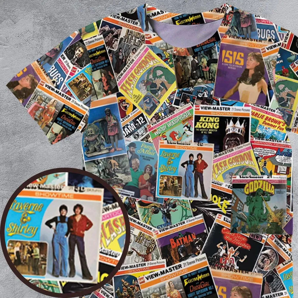View-Master Collage All-Over Print Unisex T-Shirt - 4