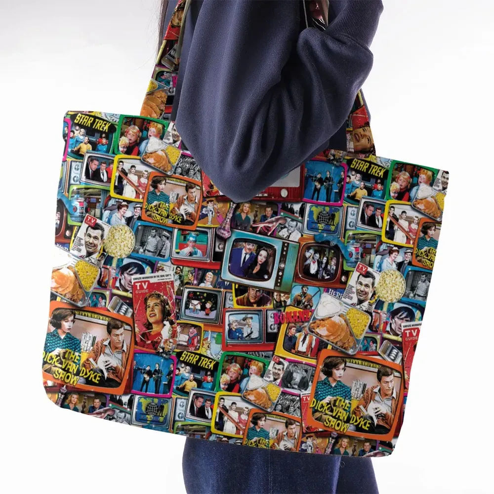 The 60s Classic TV Shows Large Tote Bag - 2
