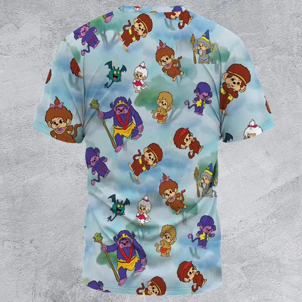 Monchhichis Cartoon Characters All-Over Print Unisex T-Shirt - 2