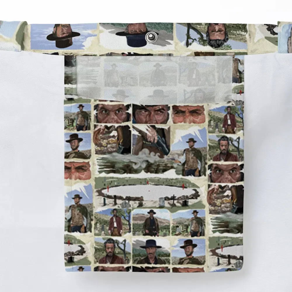 The Man With No Name The Good The Bad and The Ugly Large Tote Bag - 3