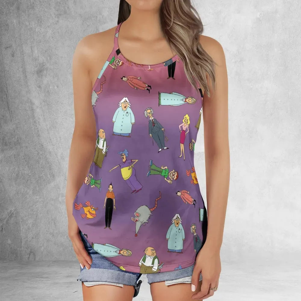 The Completely Mental Misadventures of Ed Grimley Characters Criss Cross Tank Top - 2