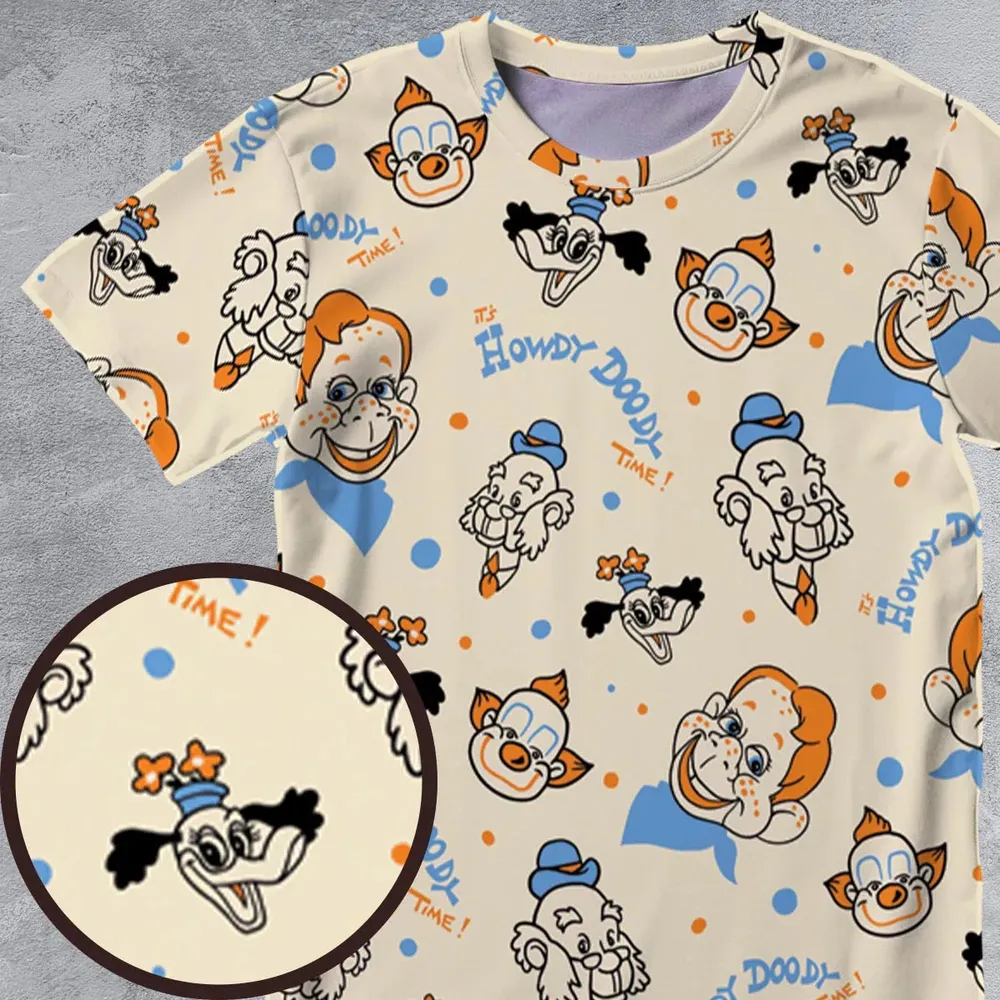 The Howdy Doody TIme All-Over Print Unisex T-Shirt - 4