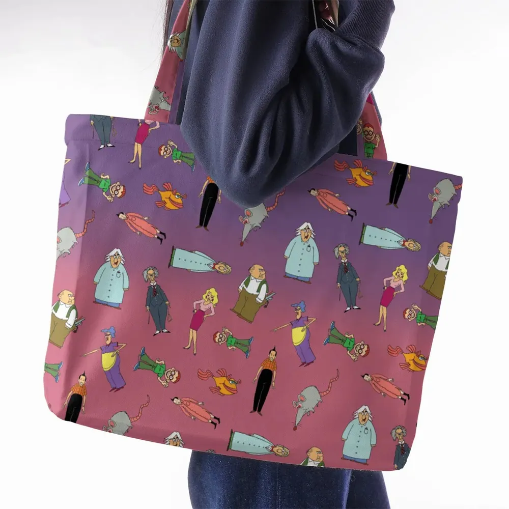 The Completely Mental Misadventures of Ed Grimley Characters Large Tote Bag - 2
