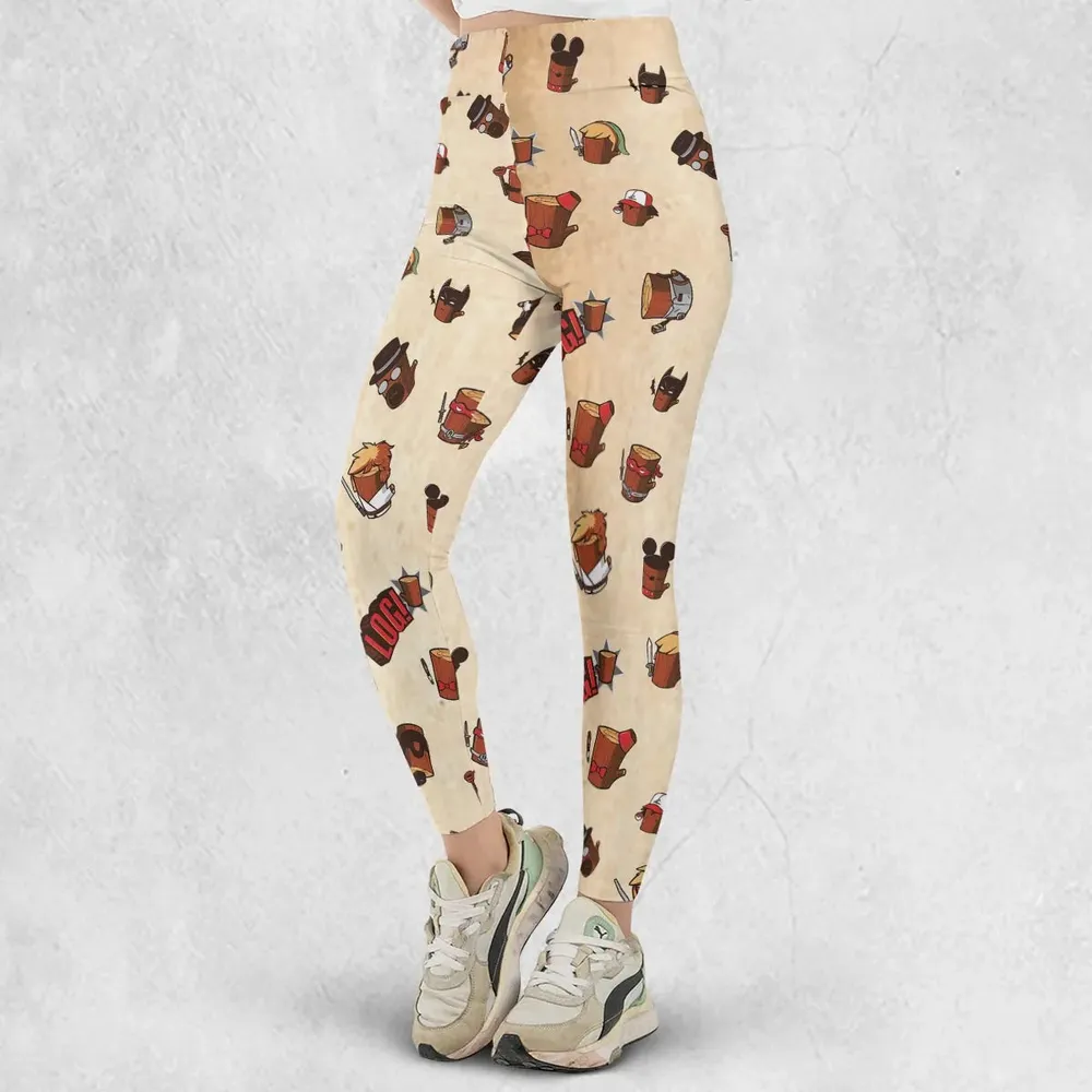 Pop Culture Characters Logs  Ren & Stimpy Legging - 2