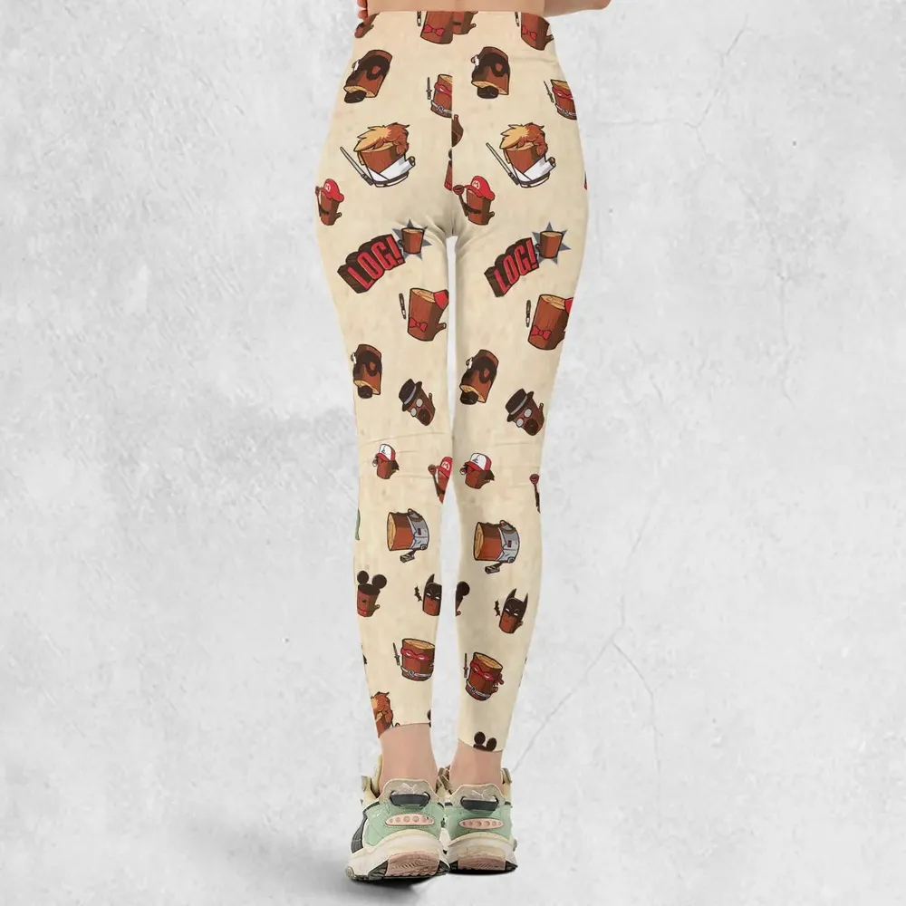 Pop Culture Characters Logs  Ren & Stimpy Legging - 3
