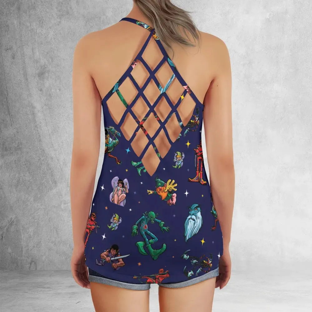 Wizard Characters Criss Cross Tank Top - 3
