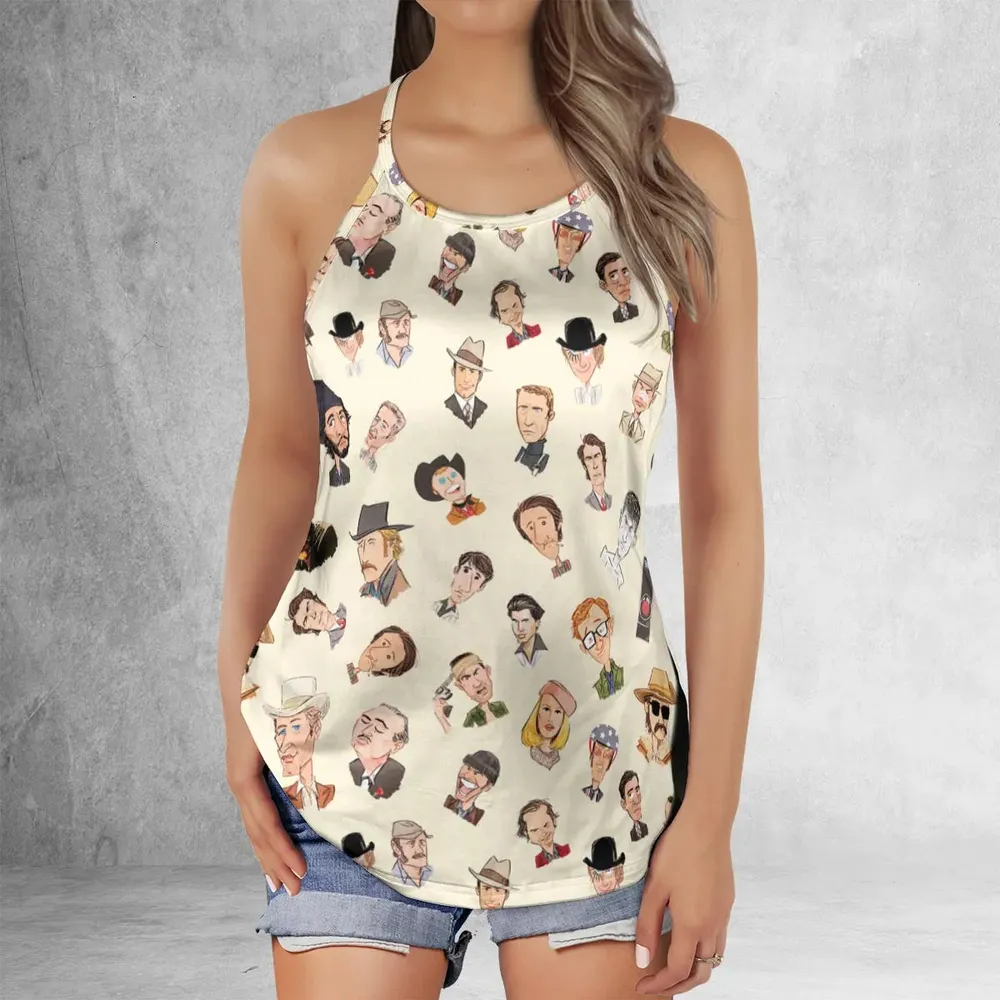 Easy Riders And Raging Bulls Characters Criss Cross Tank Top - 2