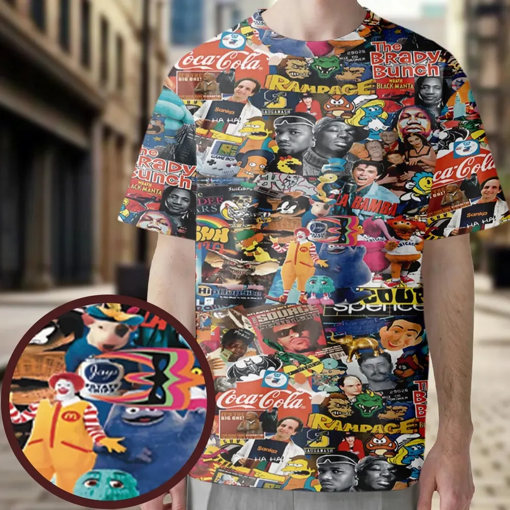 POP Culture All-Over Print Unisex T-Shirt - 3
