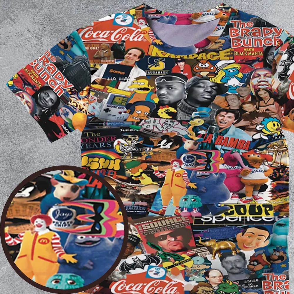 POP Culture All-Over Print Unisex T-Shirt - 4