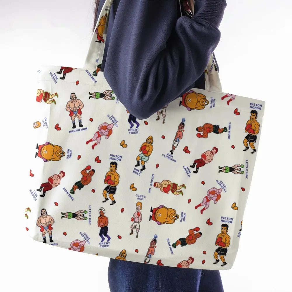 Retro Game Punch Out Large Tote Bag - 2