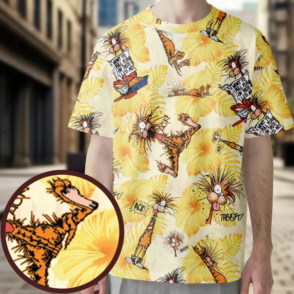 Bill The Cat Bloom County All-Over Print Unisex T-Shirt - 3