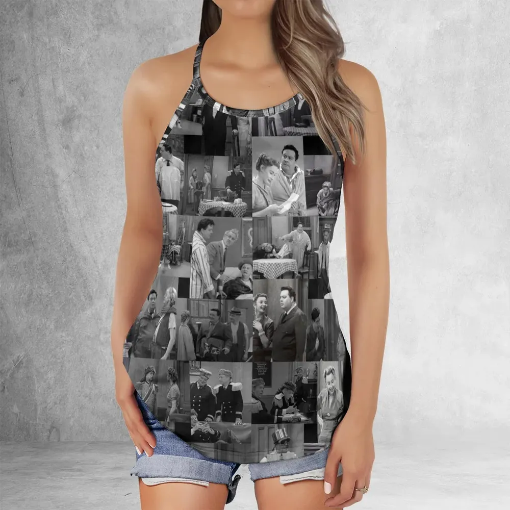 To The Moon The Honeymooners Criss Cross Tank Top - 2