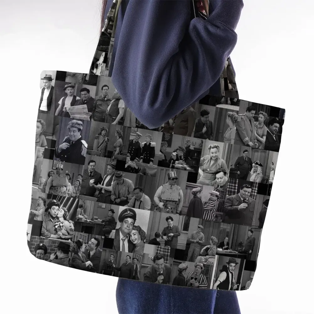 To The Moon The Honeymooners Large Tote Bag - 2