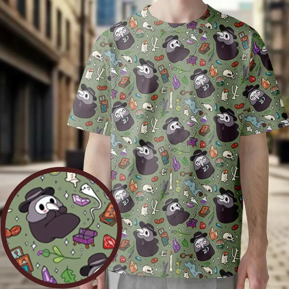 Plague Doctor All-Over Print Unisex T-Shirt - 3