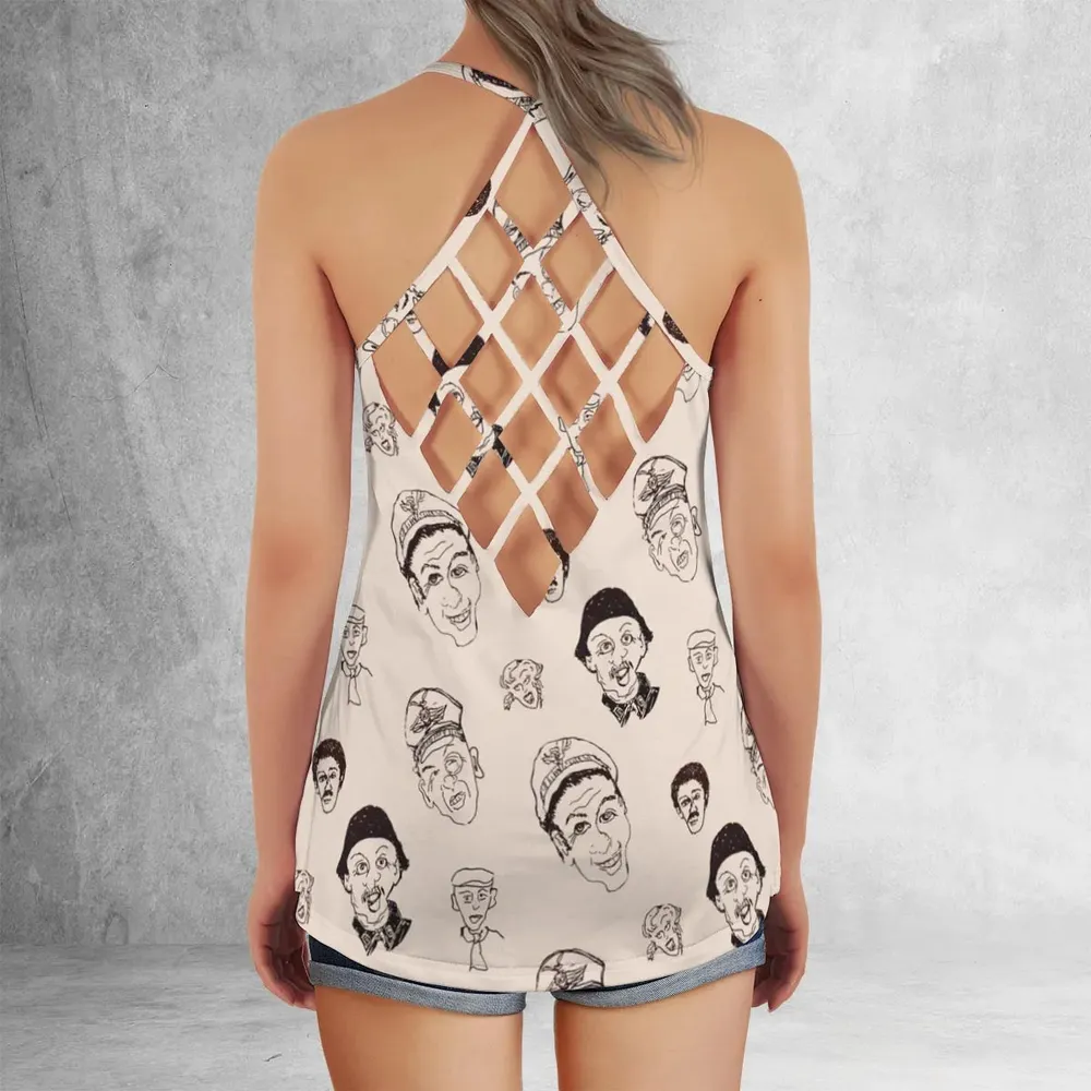 Retro Laughs Hogan's Heroes Criss Cross Tank Top - 3