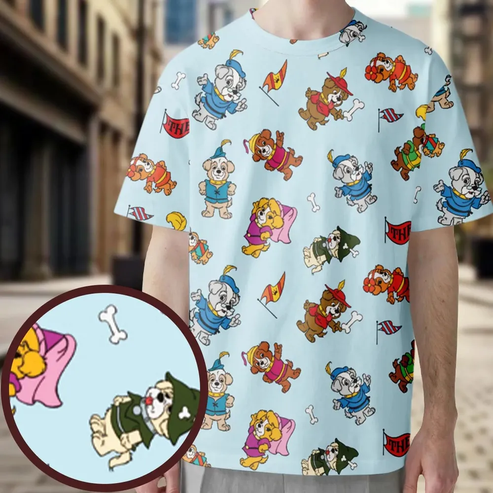Pup Power The Biskitts All-Over Print Unisex T-Shirt - 3
